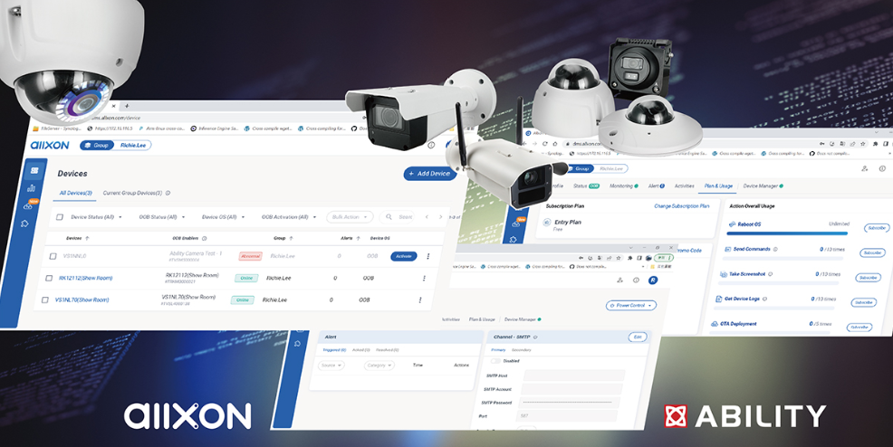 佳能企業邊緣 AI 攝影機全面支援 Allxon OTA 雲端遠端管理服務